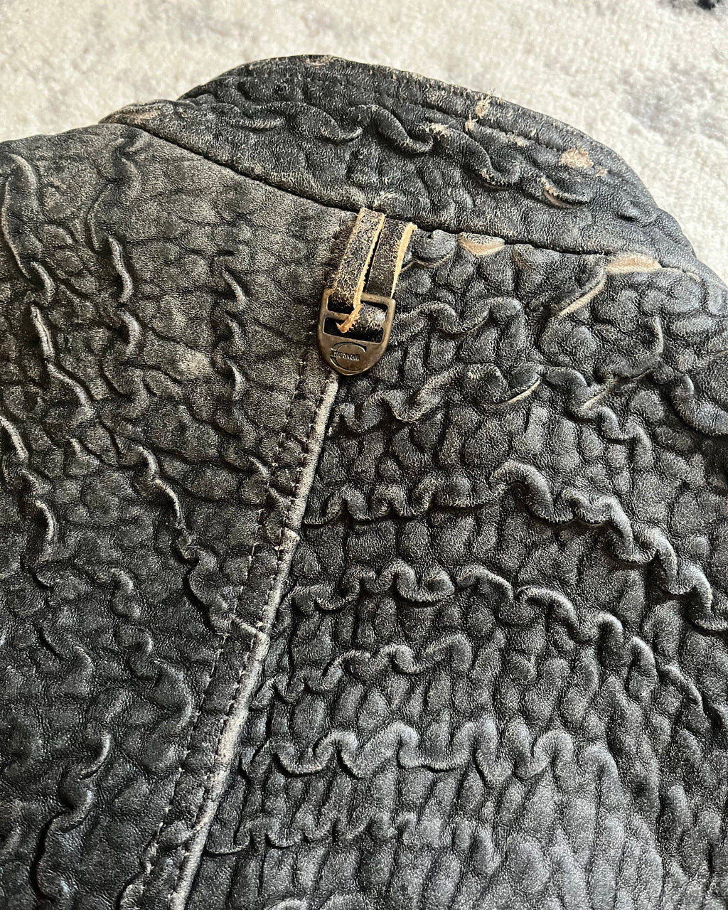 00s Cavalli 傷だらけの生革ジャケット (M)