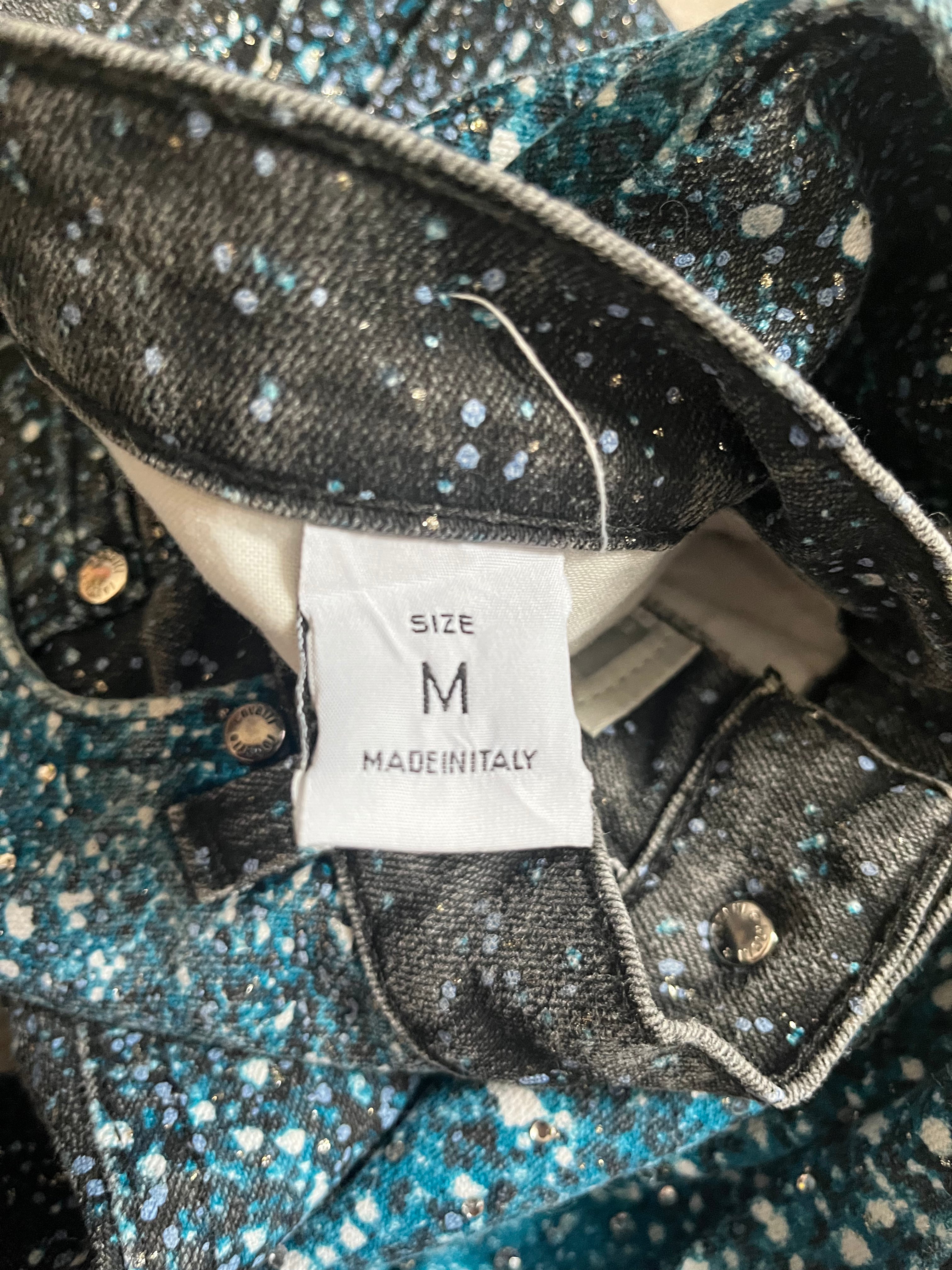 Roberto Cavalli Galaxy Expansion Blue Pants (M)