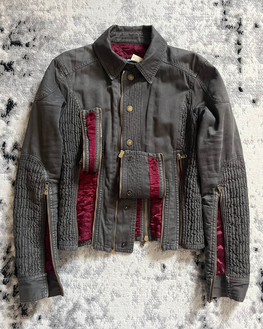 AW2003 Dolce & Gabbana Multi Zips Utility Jacket (S)