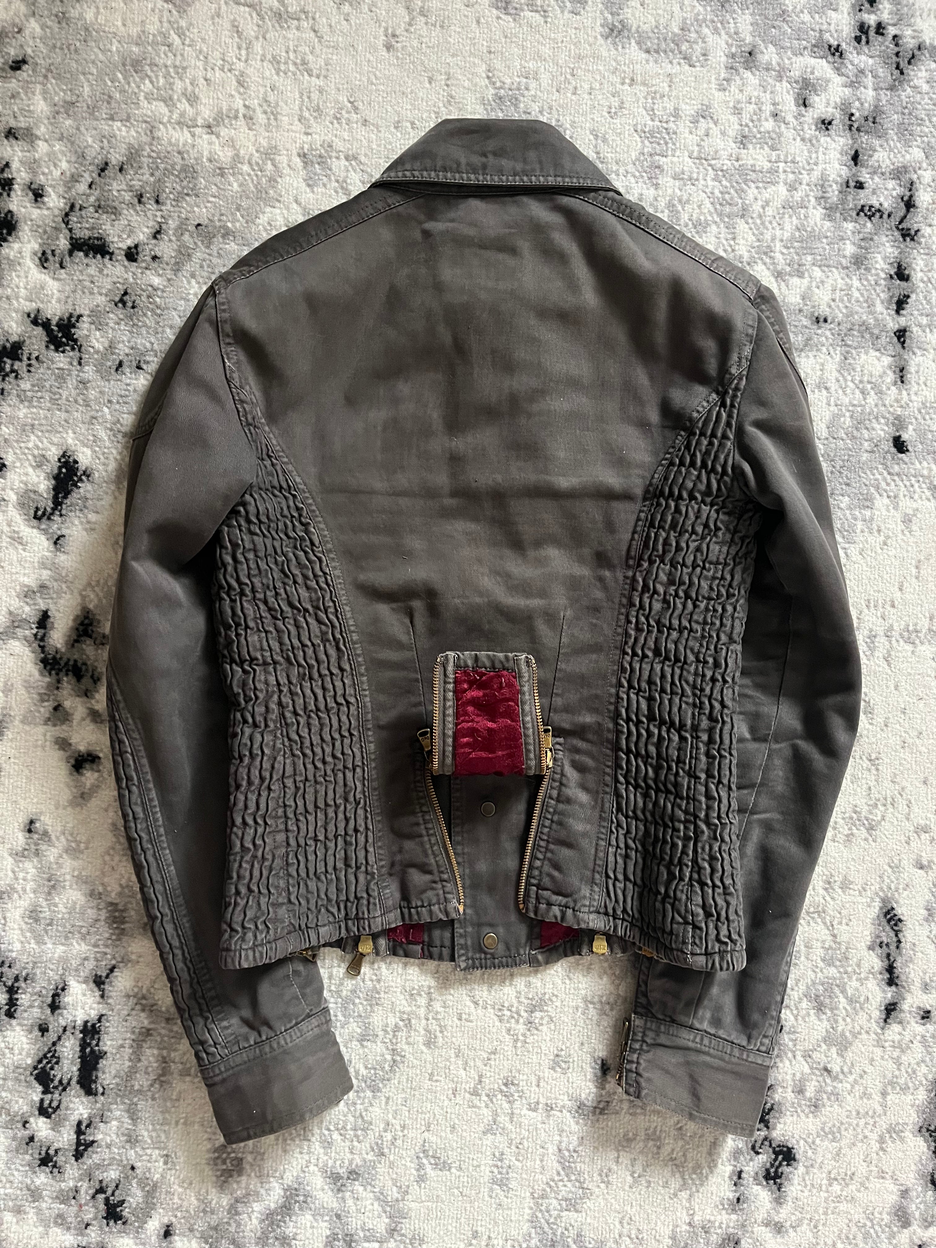 AW2003 Dolce & Gabbana Multi Zips Utility Jacket (S)