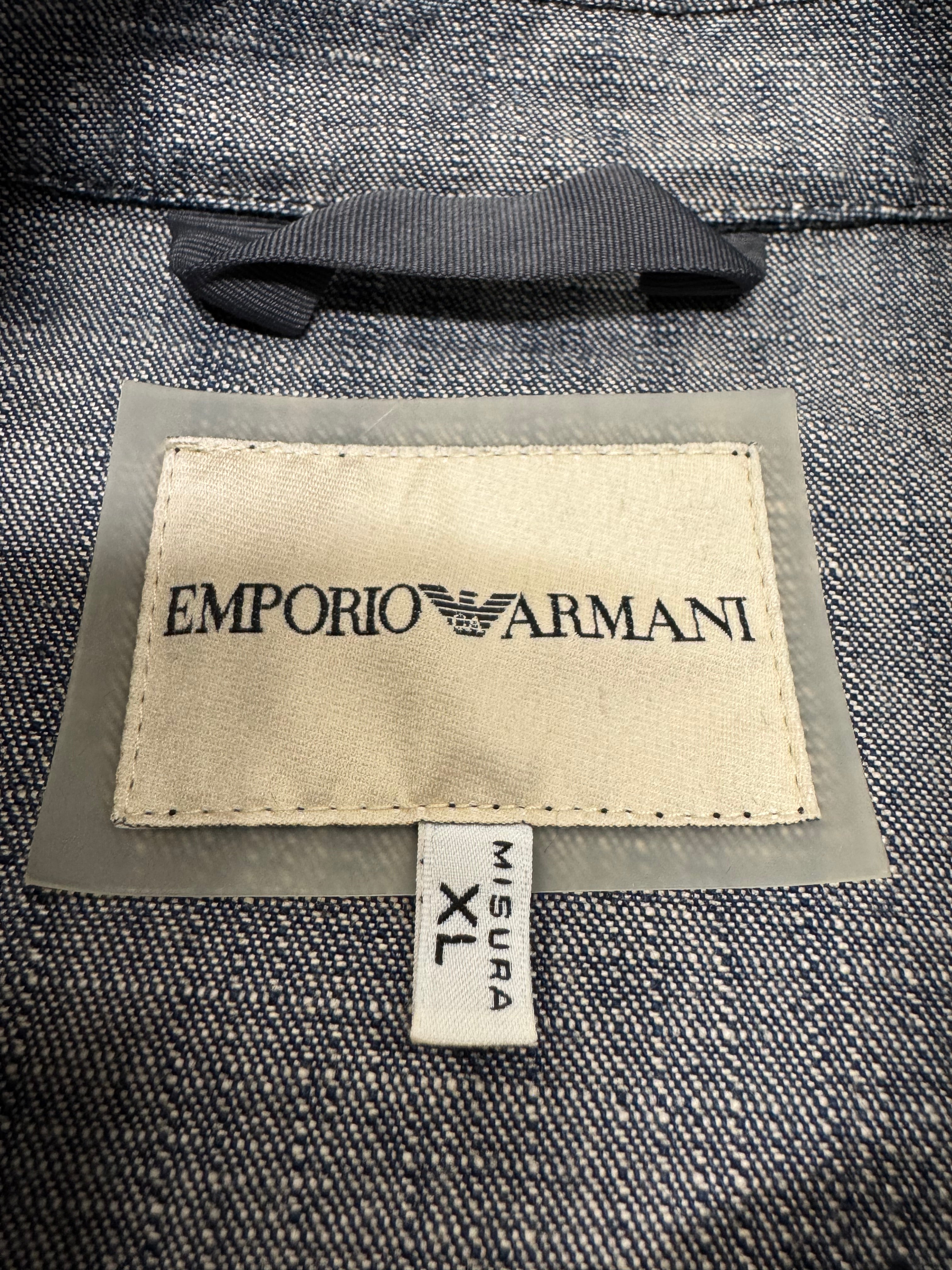 AW2005 Emporio Armani Black Faux Pony Hair Denim Jacket – Dolce