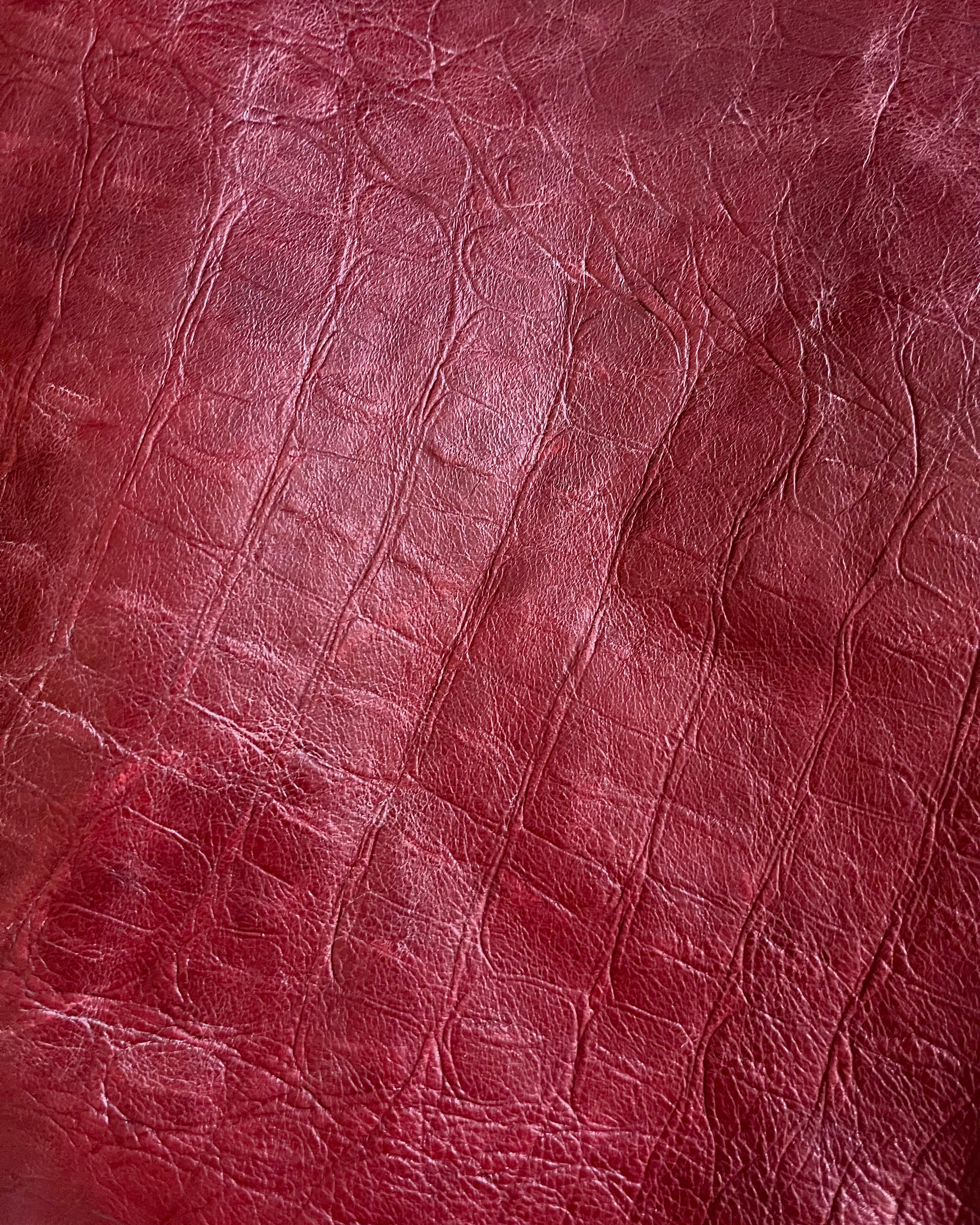 FW2000 Roberto Cavalli Crocodile Red Leather Jacket (M)