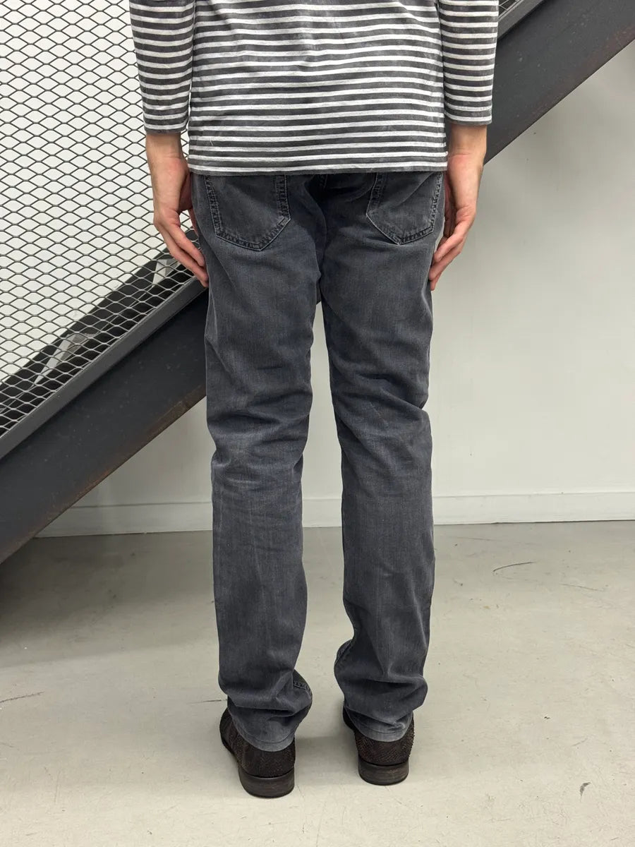 Prada Grey Straight-Leg Washed Denim Jeans gHVBvxmJ 1
