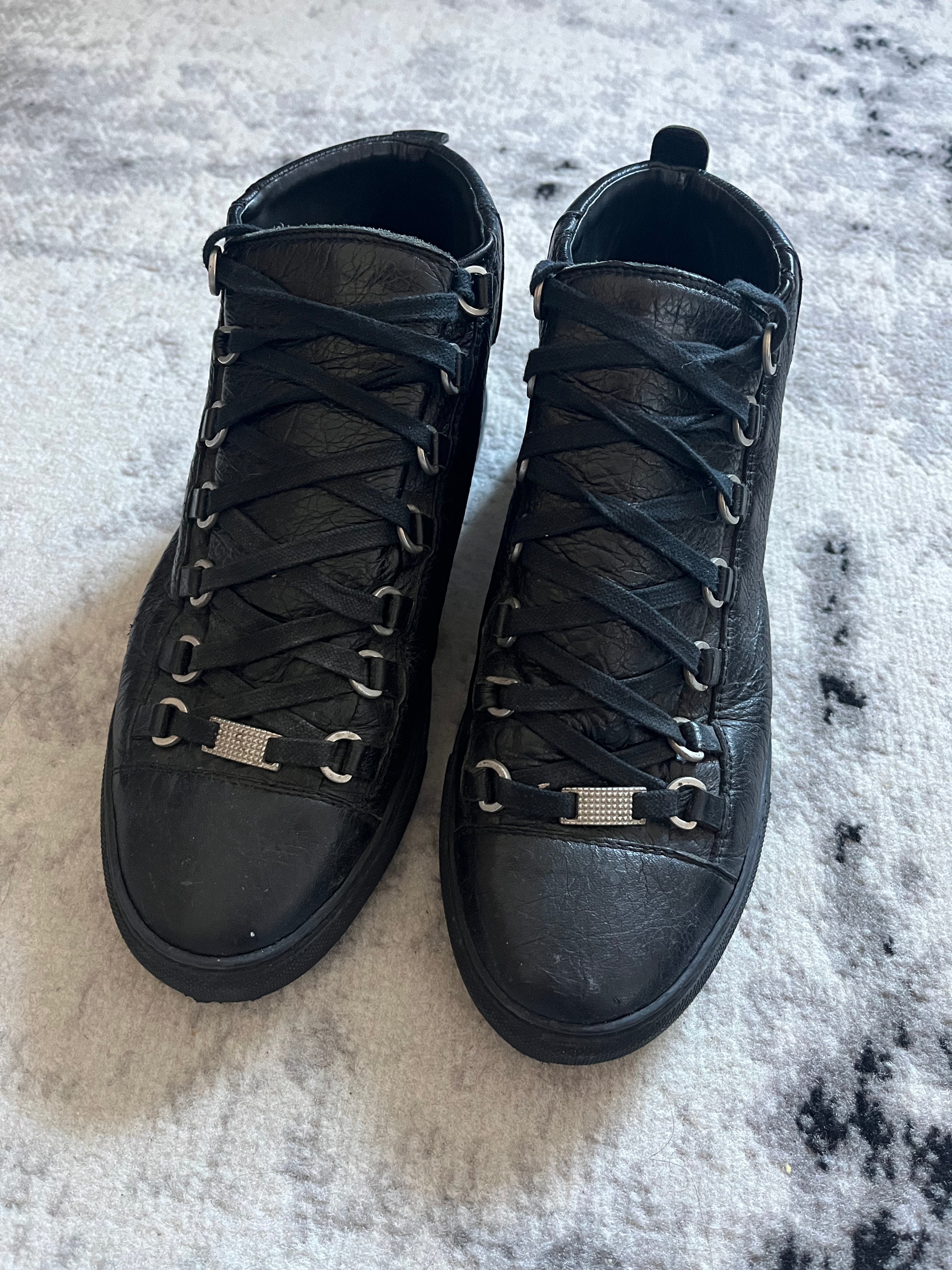 Balenciaga Arena High Black Leather (40,5eu/us7.5)