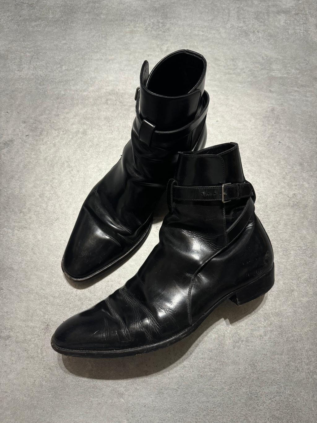 AW2013 Saint Laurent Black Leather Boots