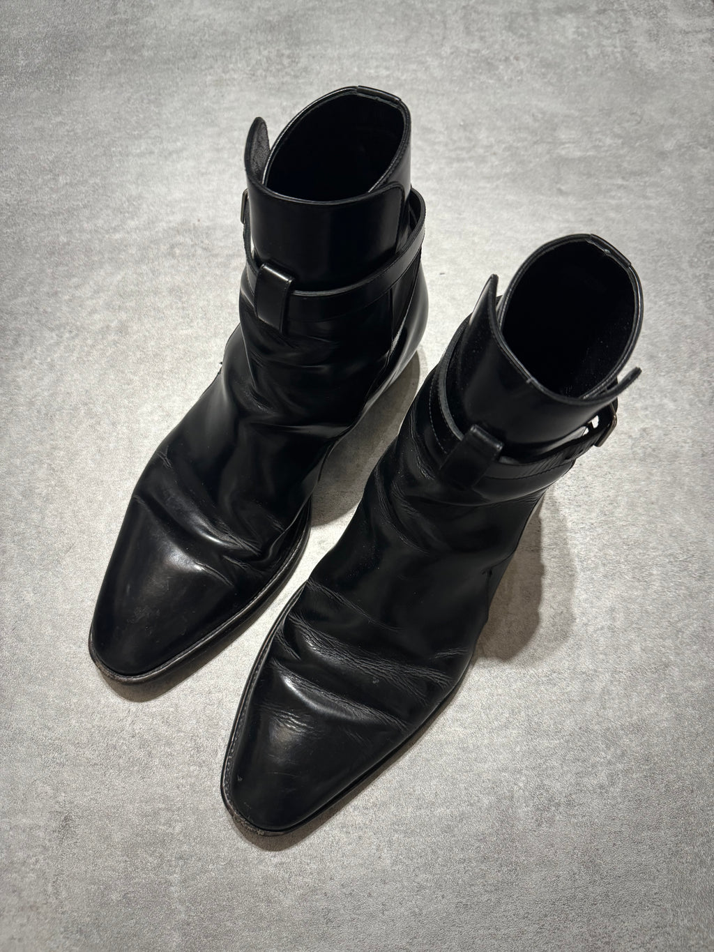 AW2013 Saint Laurent Black Leather Boots