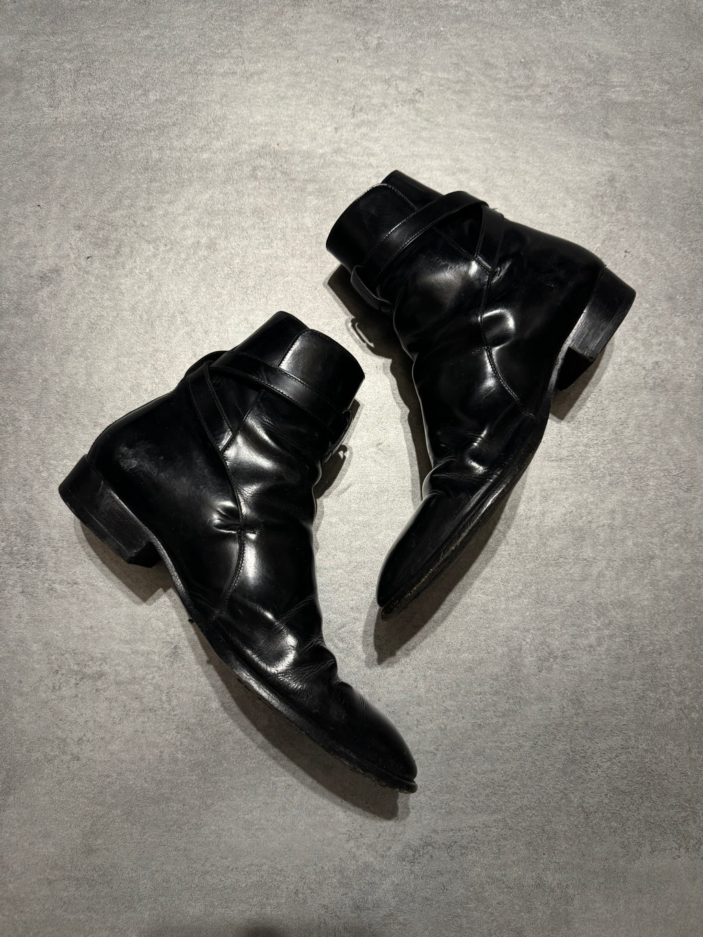AW2013 Saint Laurent Black Leather Boots