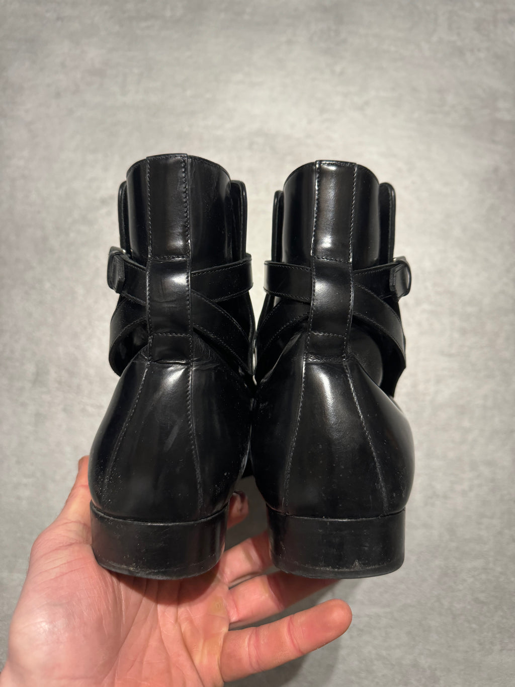 AW2013 Saint Laurent Black Leather Boots