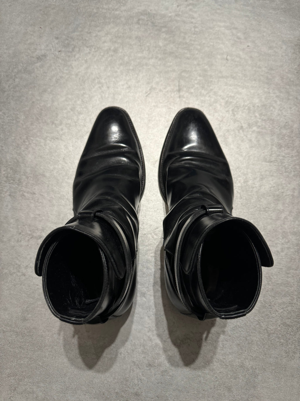 AW2013 Saint Laurent Black Leather Boots