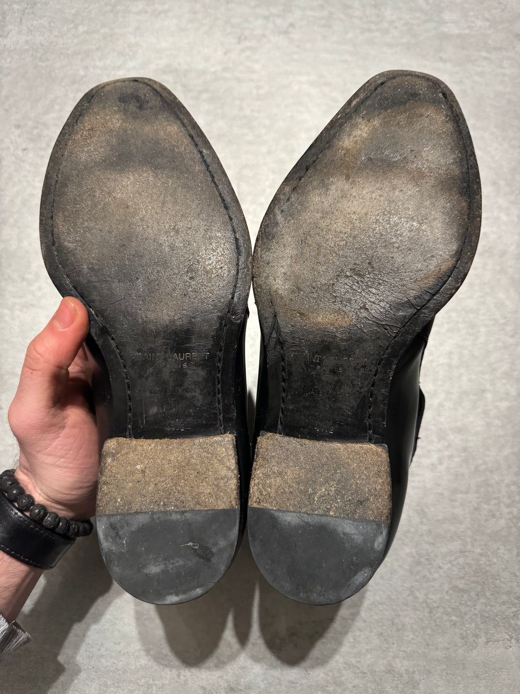 AW2013 Saint Laurent Black Leather Boots