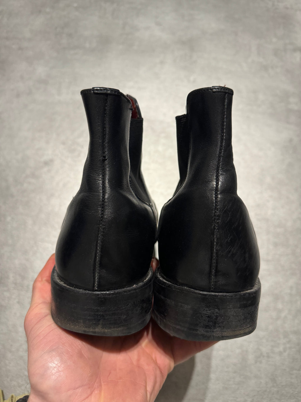 Paraboot Black Minimalist Leather Boots