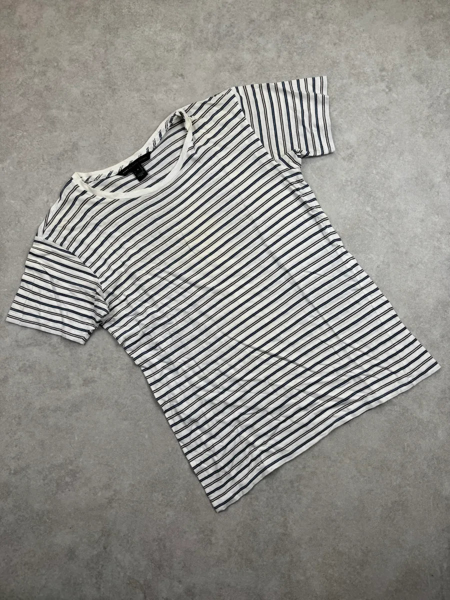 Marc by Marc Jacobs Off-White Cotton Striped T-Shirt hRBHrohh 3