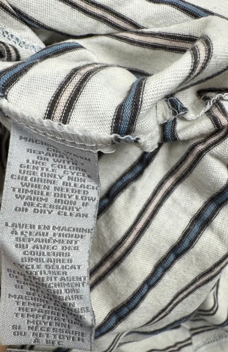 Marc by Marc Jacobs Off-White Cotton Striped T-Shirt hRBHrohh 7