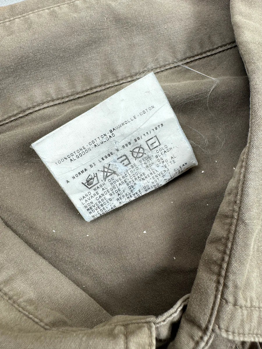 SS2003 Dolce & Gabbana Taupe Military Utility Pocket Shirt GeaABDVL 11