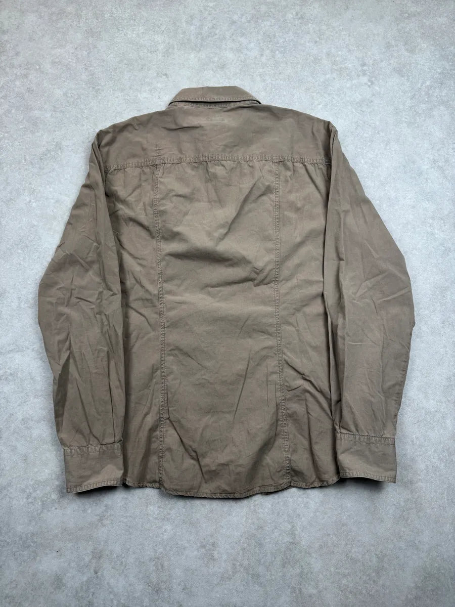 SS2003 Dolce & Gabbana Taupe Military Utility Pocket Shirt GeaABDVL 5