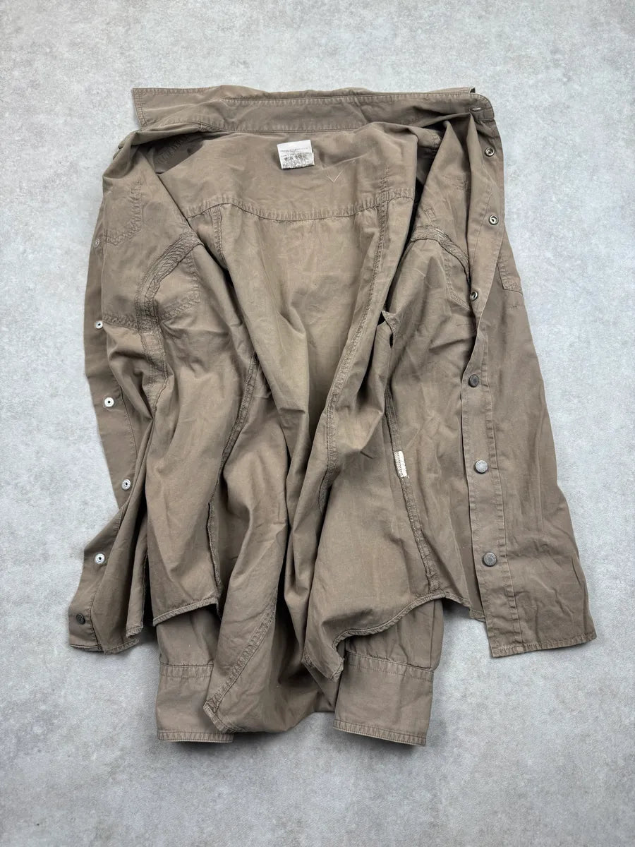 SS2003 Dolce & Gabbana Taupe Military Utility Pocket Shirt GeaABDVL 4