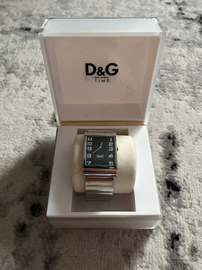 Dolce & Gabbana Archive Time Silver Steel Watch