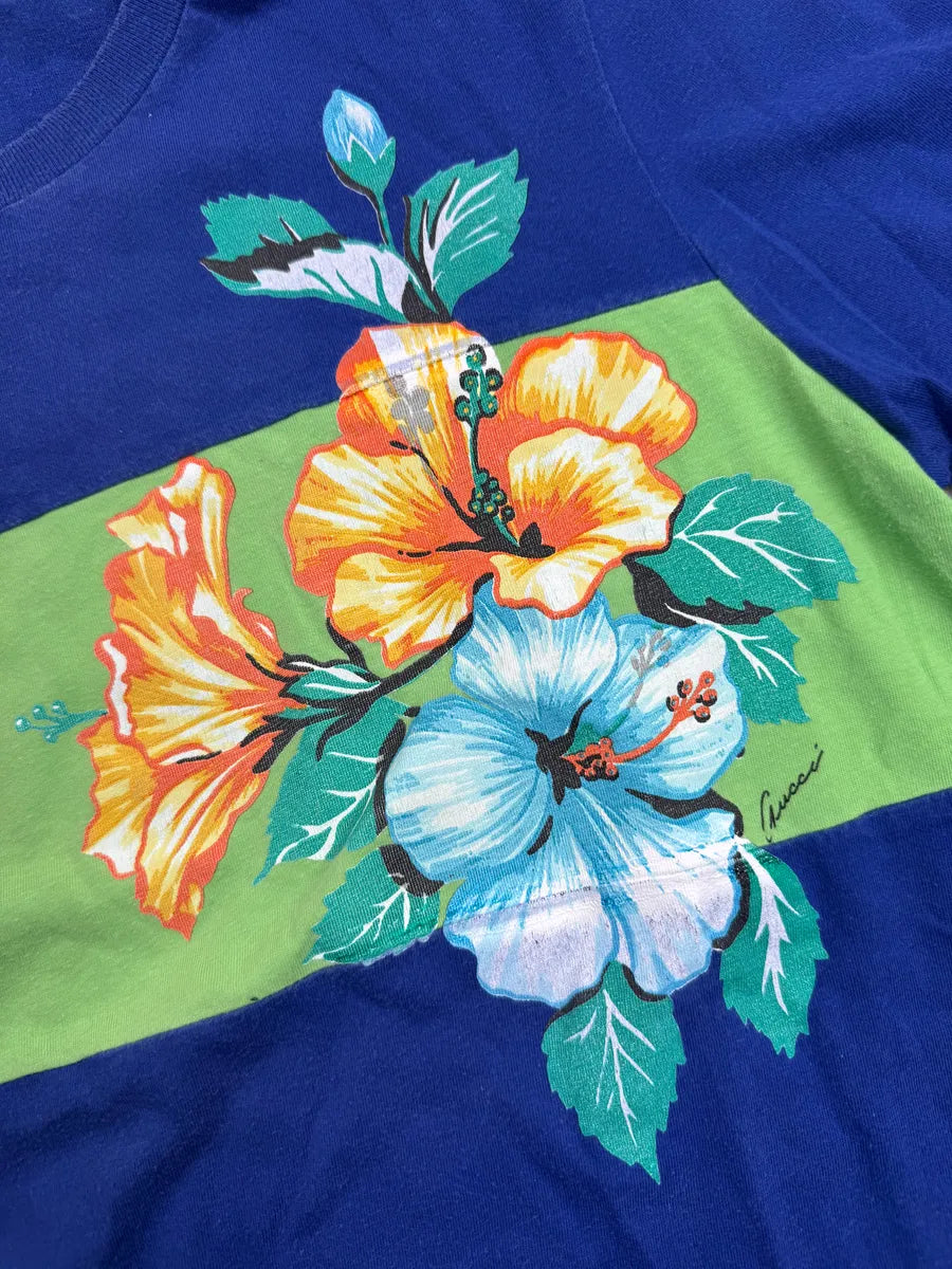 SS2009 Gucci Blue Floral T-Shirt by Frida Giannini zTuIehNH 5