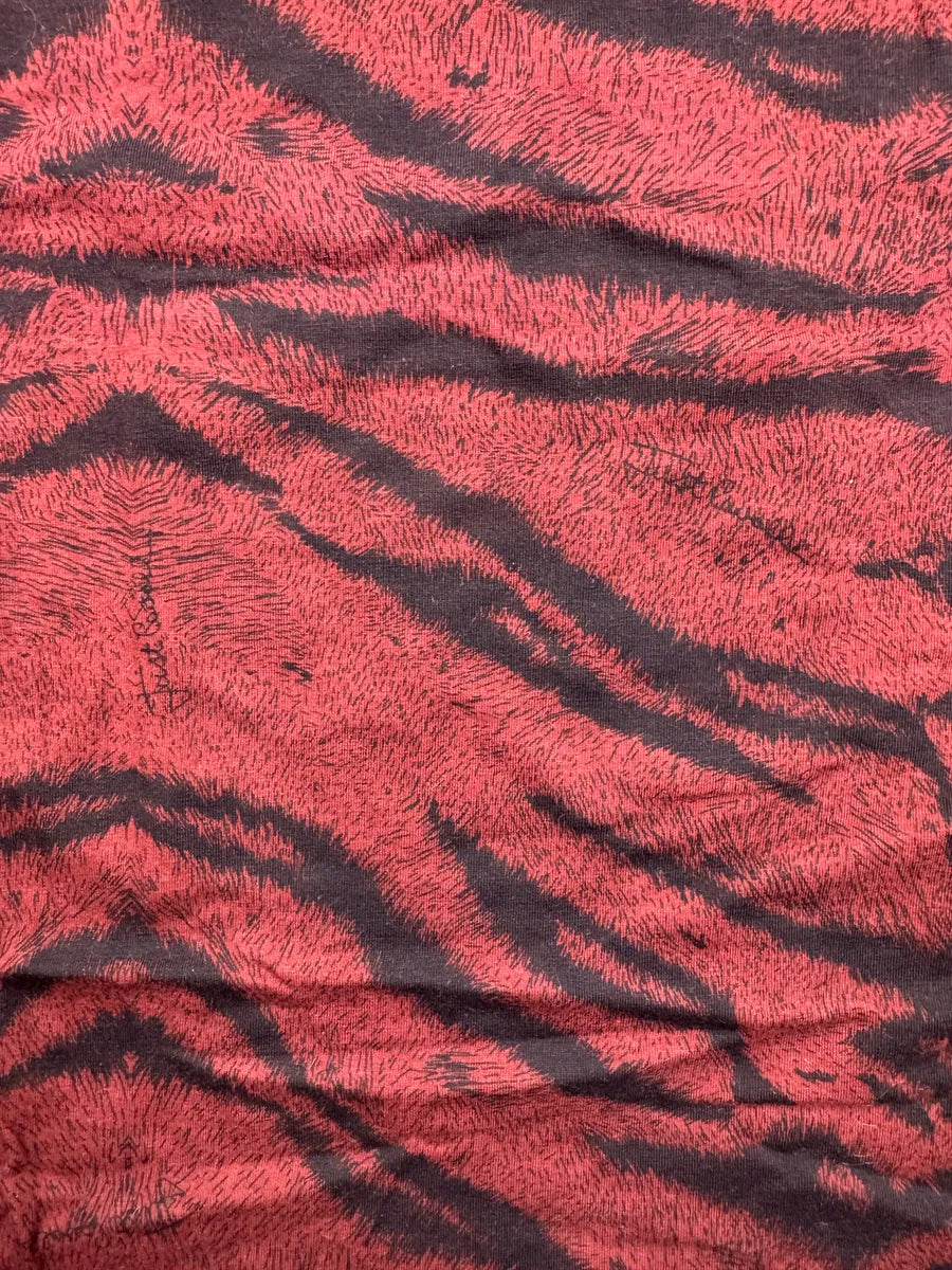 2010s Cavalli Red Striped Animal-Print Longsleeve OirLOea 6