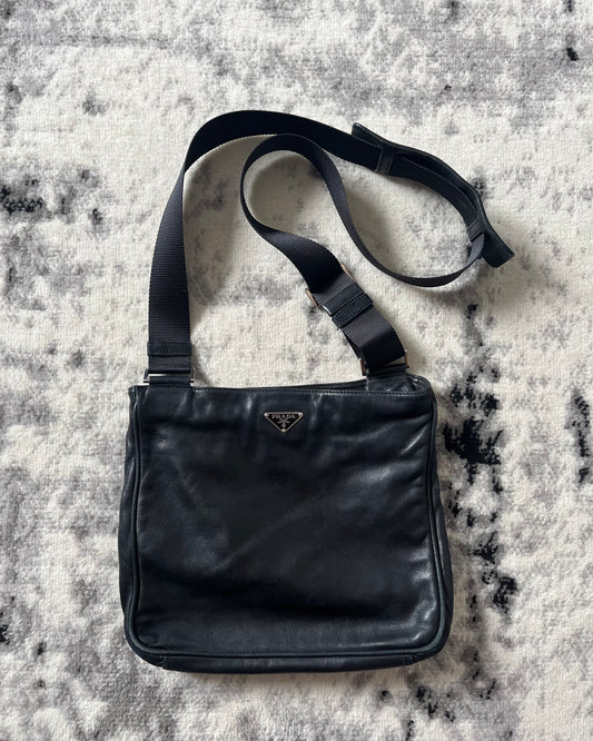 Prada Leather Dark Shoulder Bag