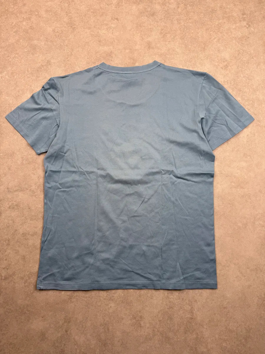 2000s Yves Saint Laurent Blue Signature Logo T-Shirt CYDKwppX 4