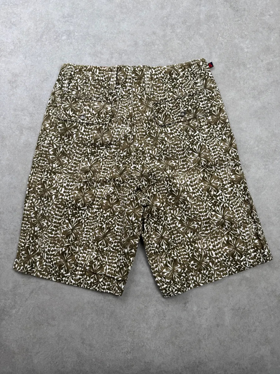 SS1999 Dolce & Gabbana Olive Floral Shorts cExSOXp 2