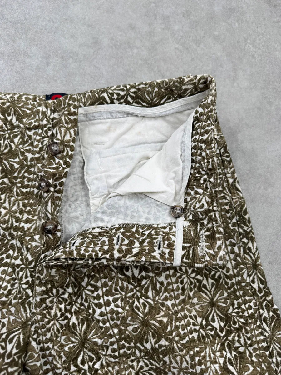 SS1999 Dolce & Gabbana Olive Floral Shorts cExSOXp 7