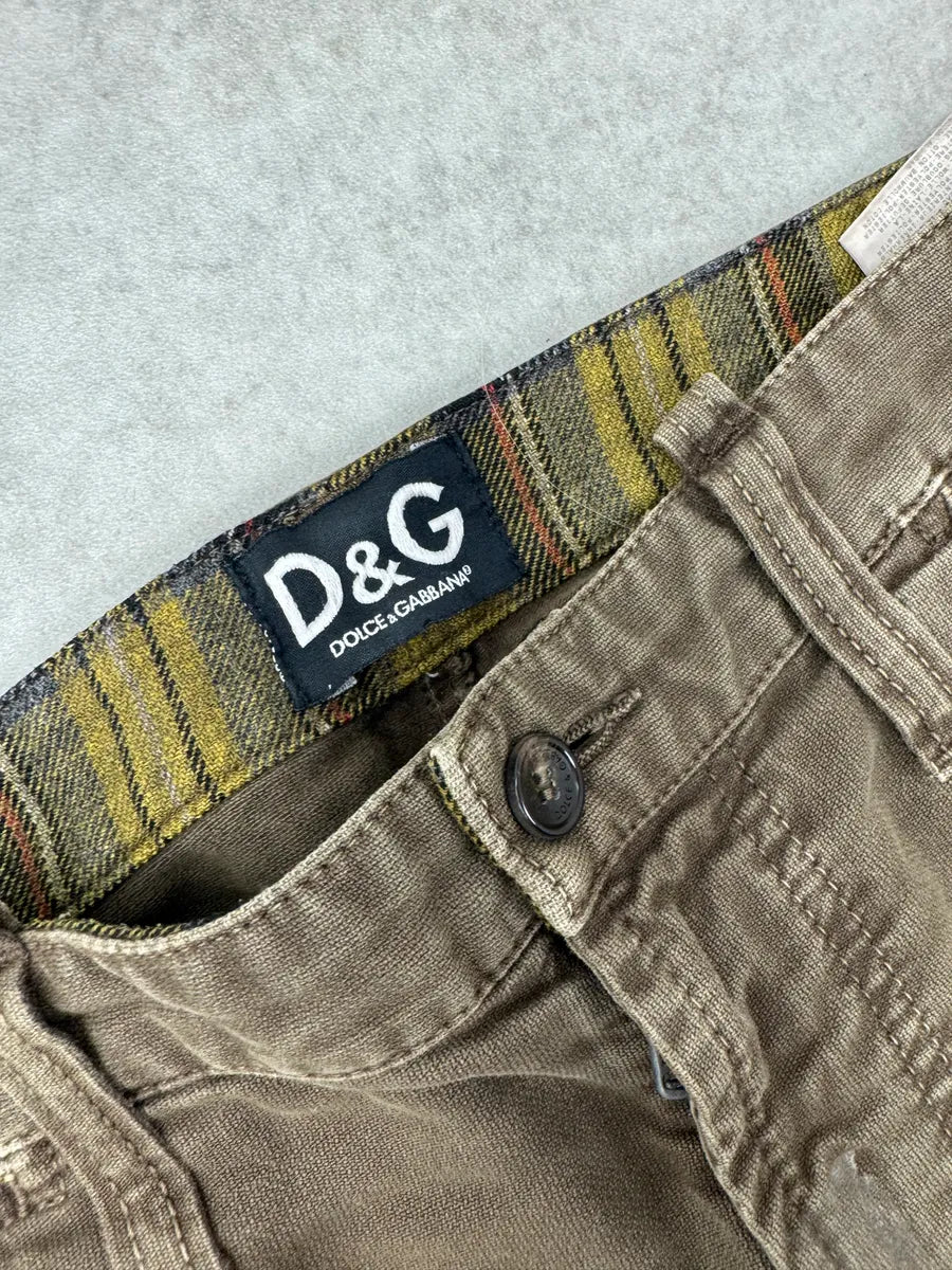AW2004 Dolce & Gabbana Taupe Brown Utility Cargo Pants ecAoEOF 10