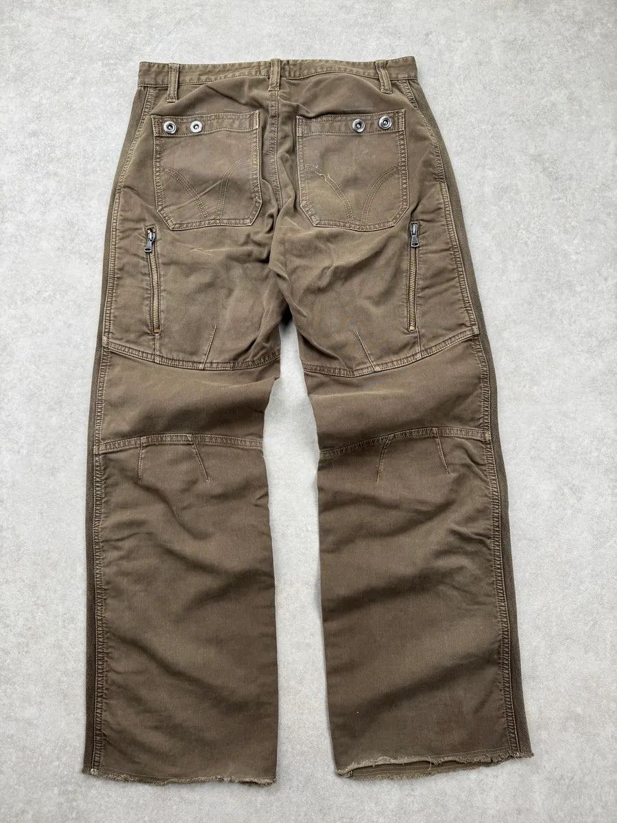 AW2004 Dolce & Gabbana Taupe Brown Utility Cargo Pants ecAoEOF 1
