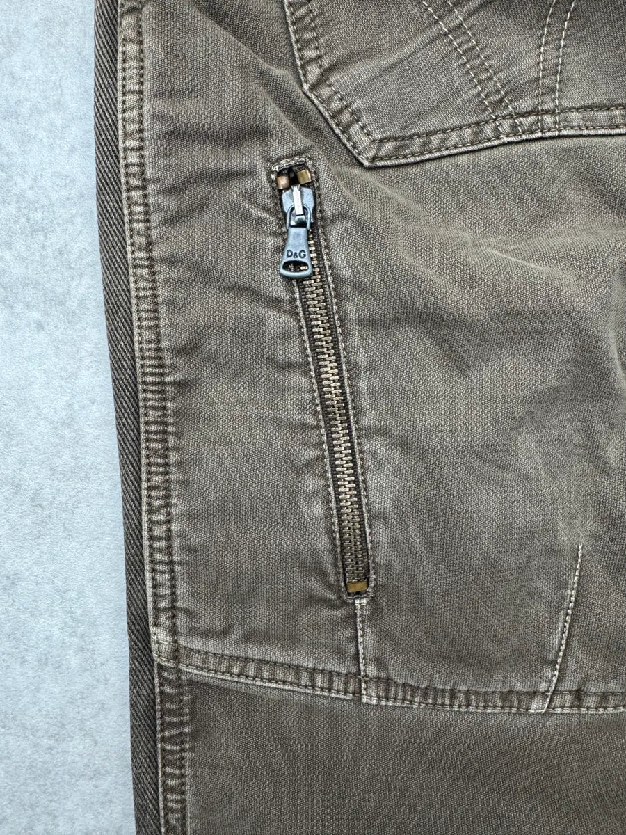 AW2004 Dolce & Gabbana Taupe Brown Utility Cargo Pants ecAoEOF 8