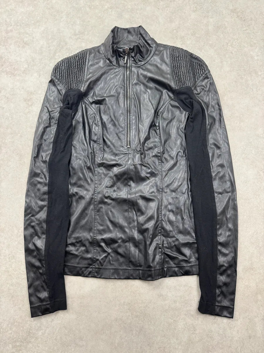 Plein Sud Jeans Black Coated Moto Top Jacket TgNWrCVI 3