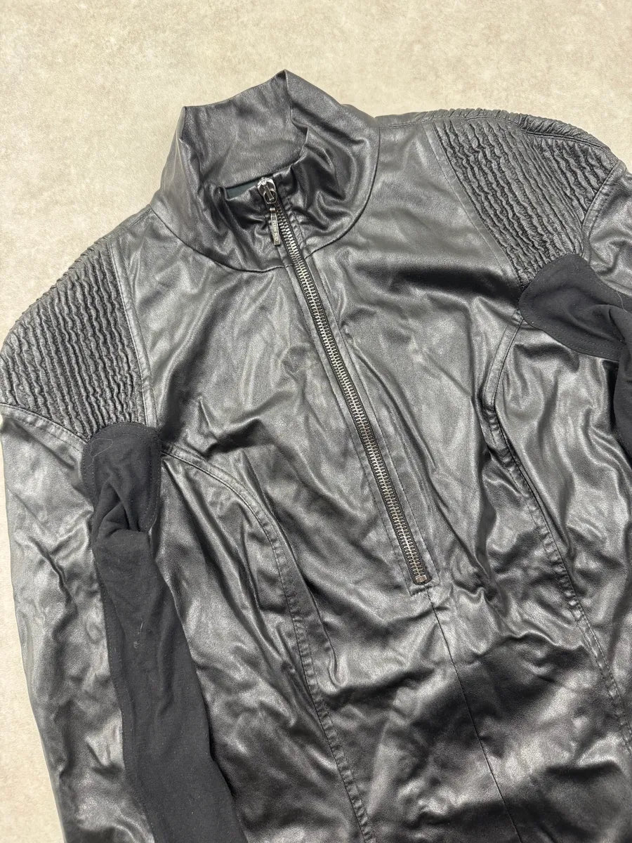 Plein Sud Jeans Black Coated Moto Top Jacket TgNWrCVI 6