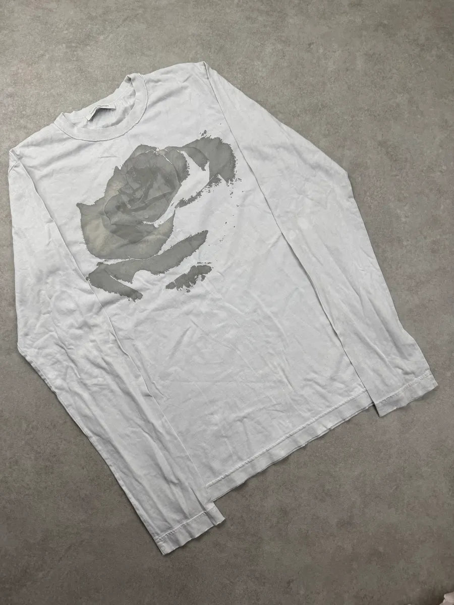 SS2012 Pierre Balmain Light Grey Floral Longsleeve iBbIrncL 5