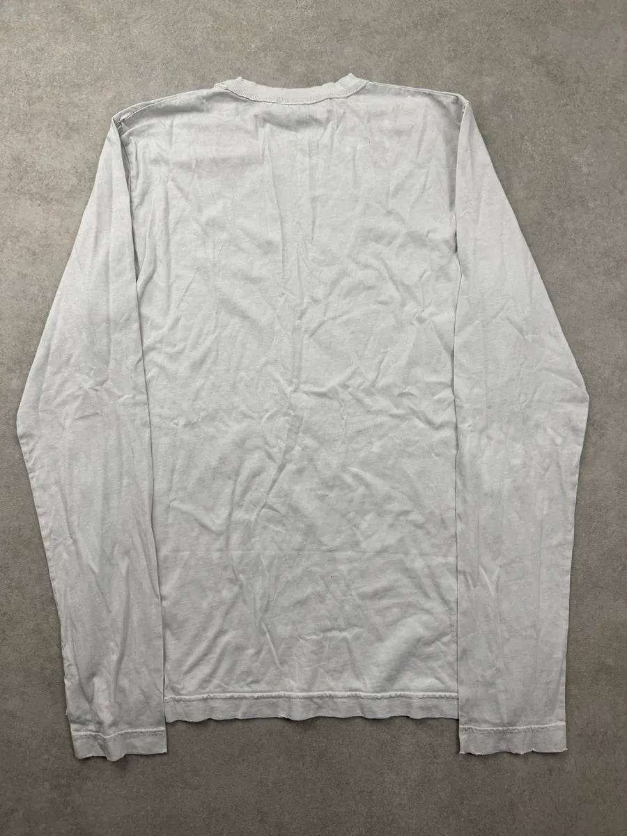 SS2012 Pierre Balmain Light Grey Floral Longsleeve iBbIrncL 4