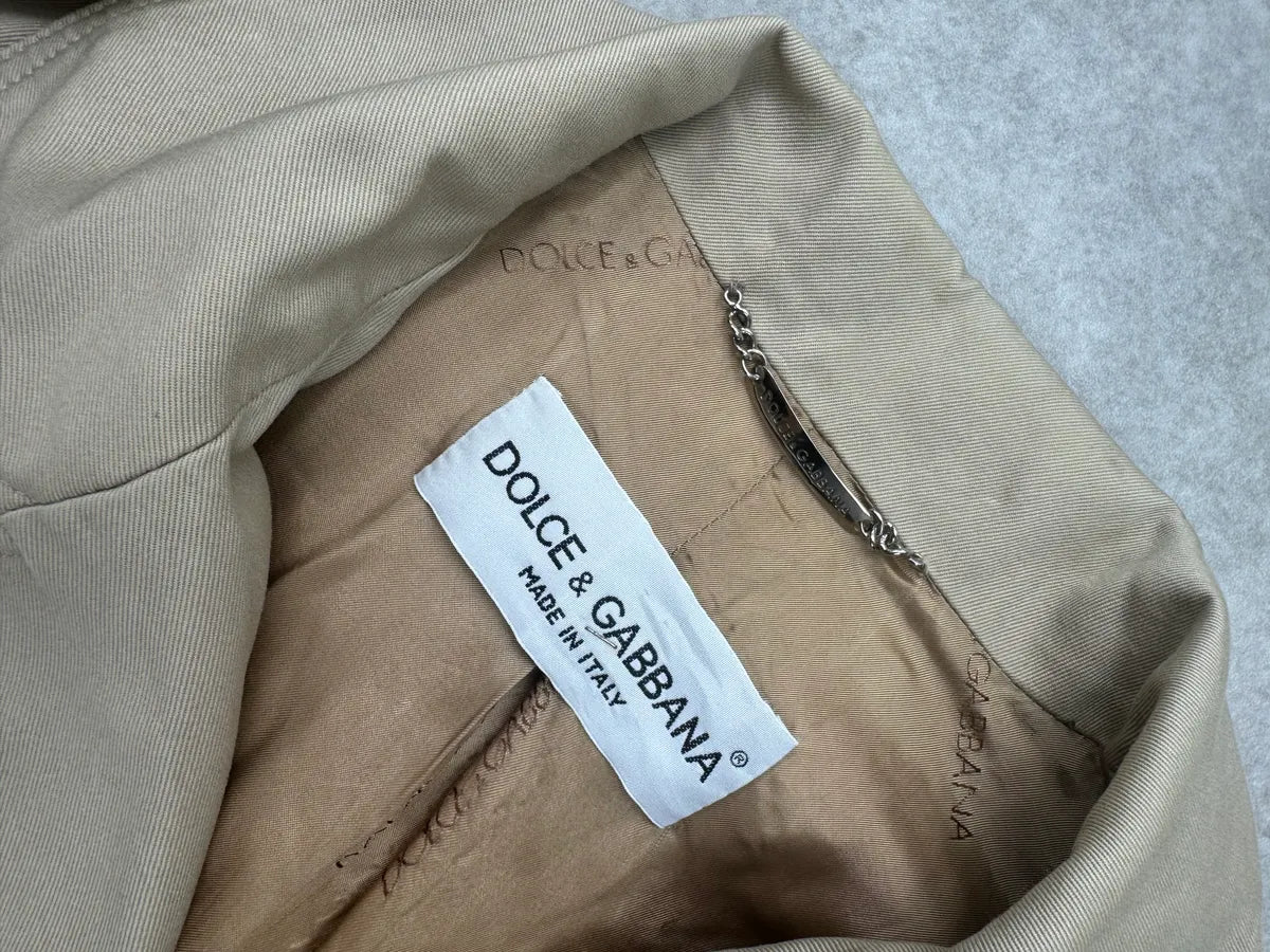 SS1998 Dolce & Gabbana Beige Utility Light Jacket oFKfyBMh 9