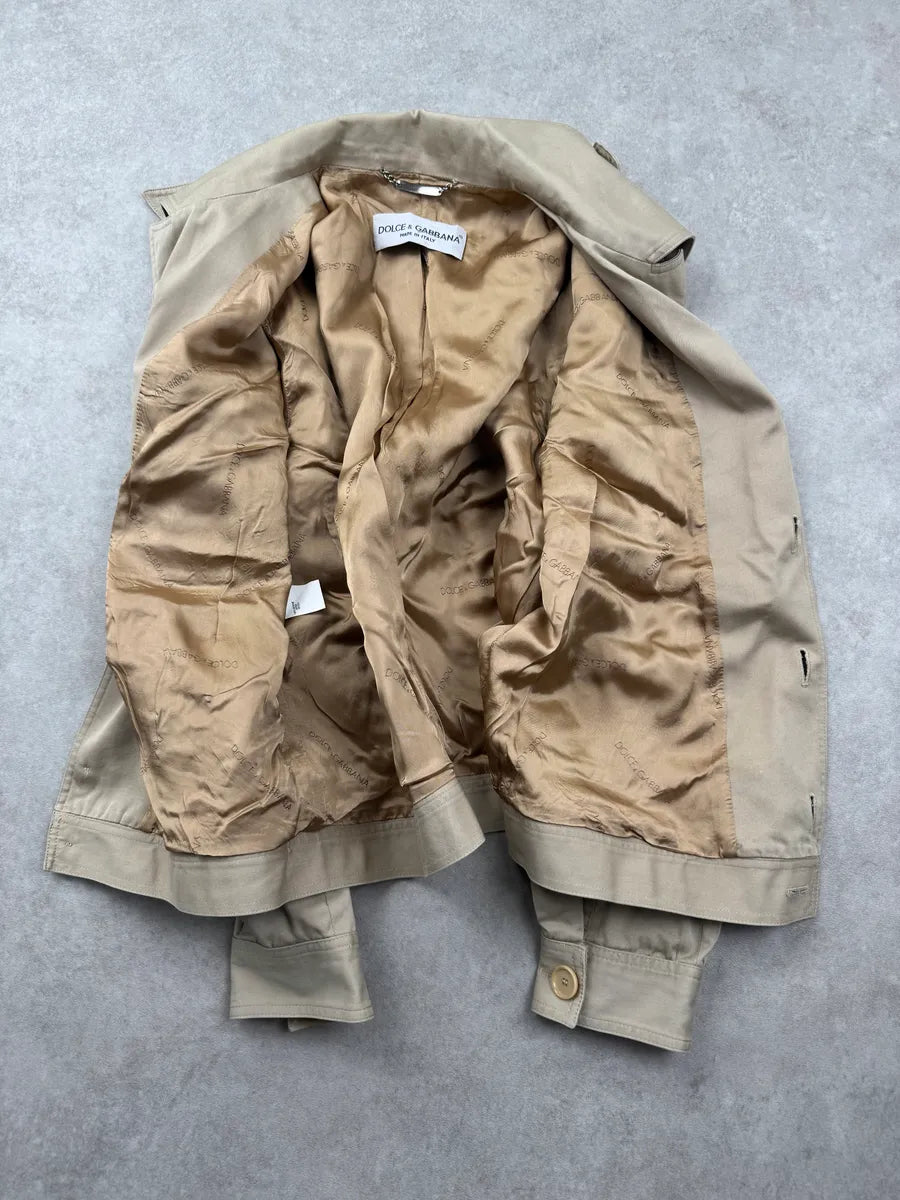 SS1998 Dolce & Gabbana Beige Utility Light Jacket oFKfyBMh 6