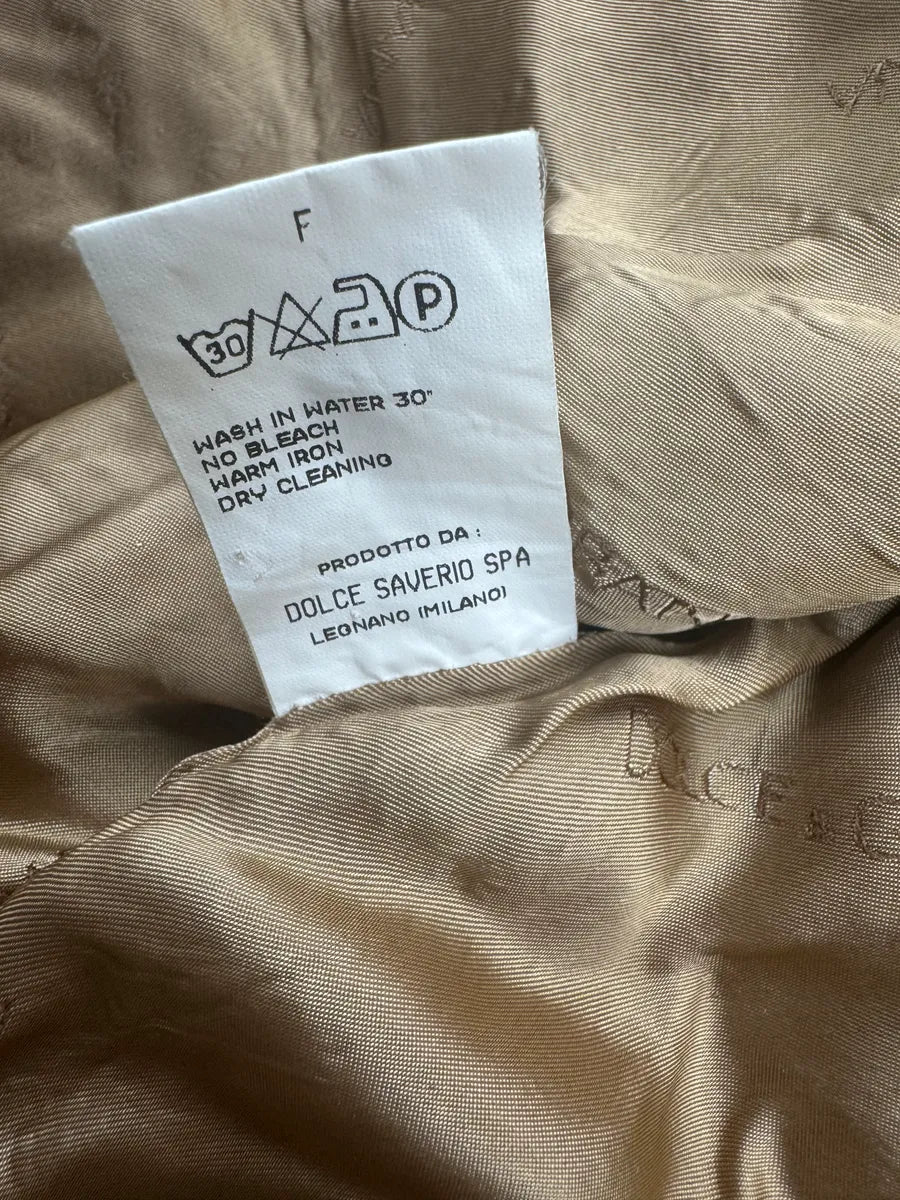 SS1998 Dolce & Gabbana Beige Utility Light Jacket oFKfyBMh 12