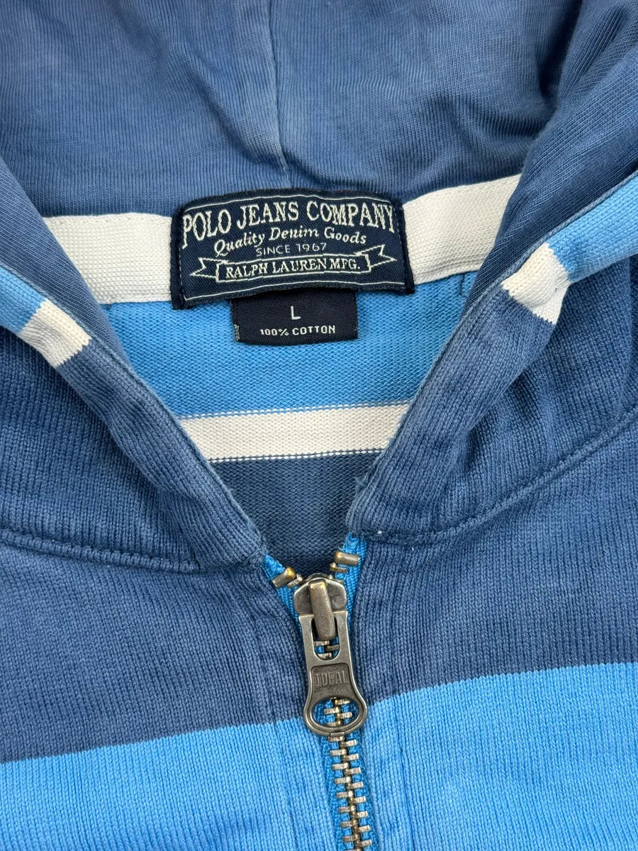 Ralph Lauren Blue Striped Zip-Up Hoodie PkcCJhSw 11