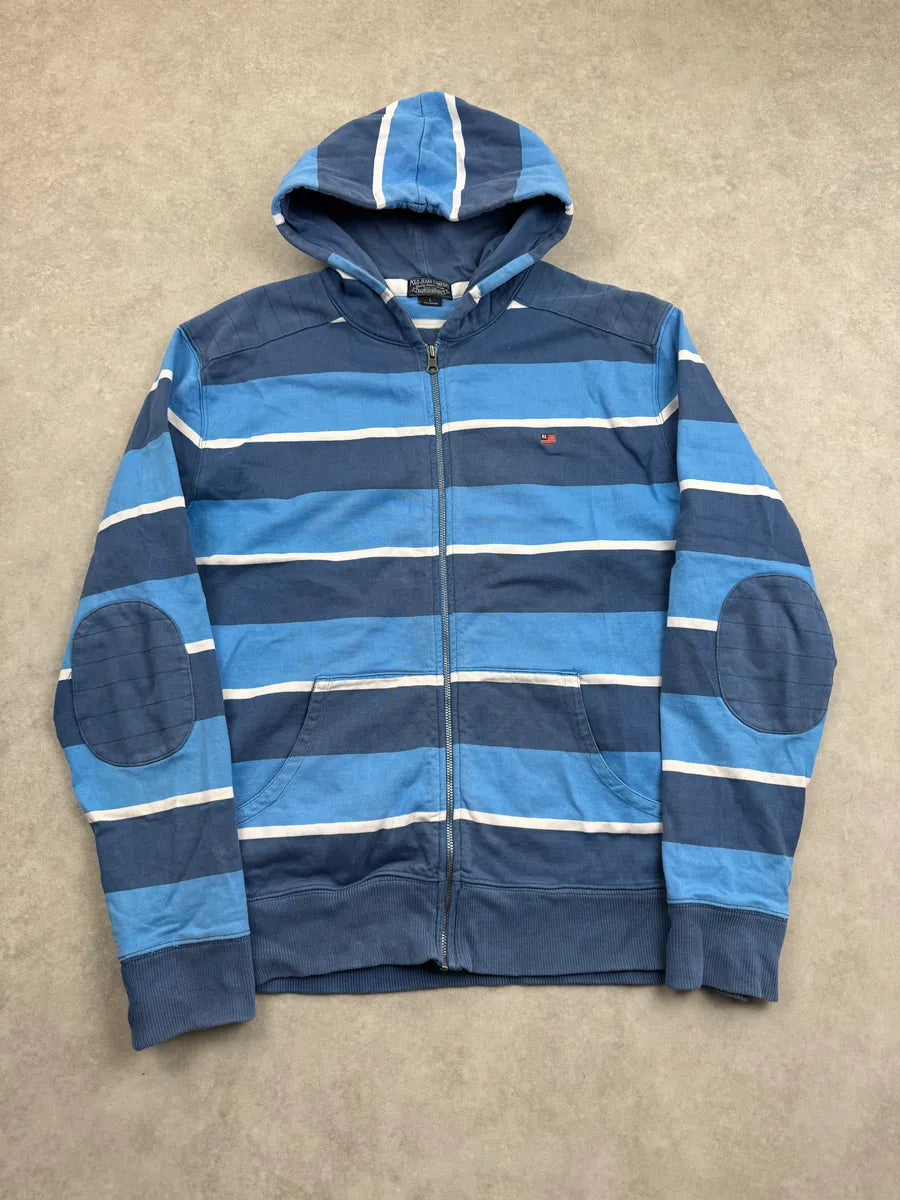 Ralph Lauren Blue Striped Zip-Up Hoodie PkcCJhSw 3