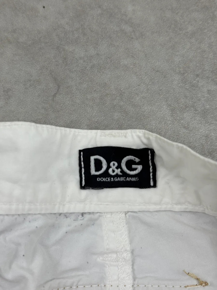 SS2004 Dolce & Gabbana White  Multi-Pocket Cargo Pants rgDrBMVM 18