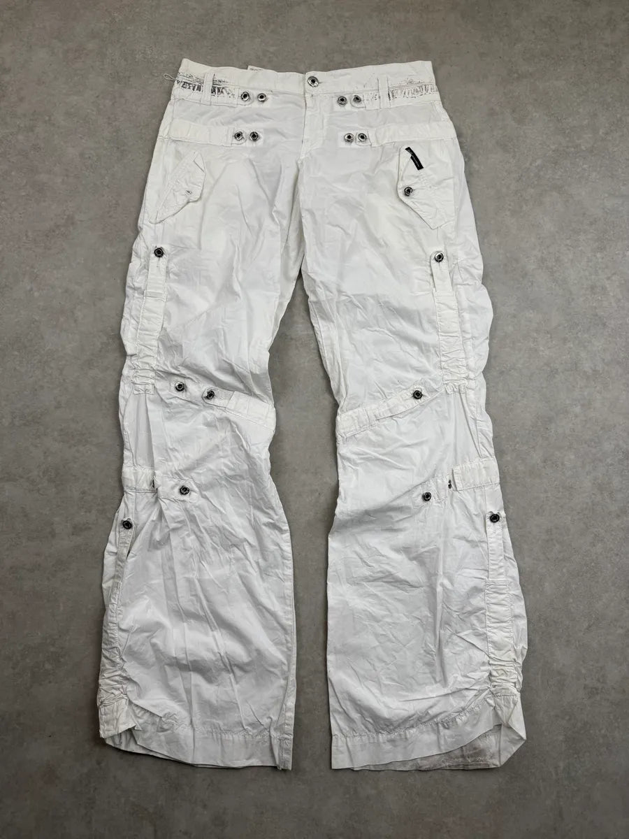 SS2004 Dolce & Gabbana White  Multi-Pocket Cargo Pants rgDrBMVM 3