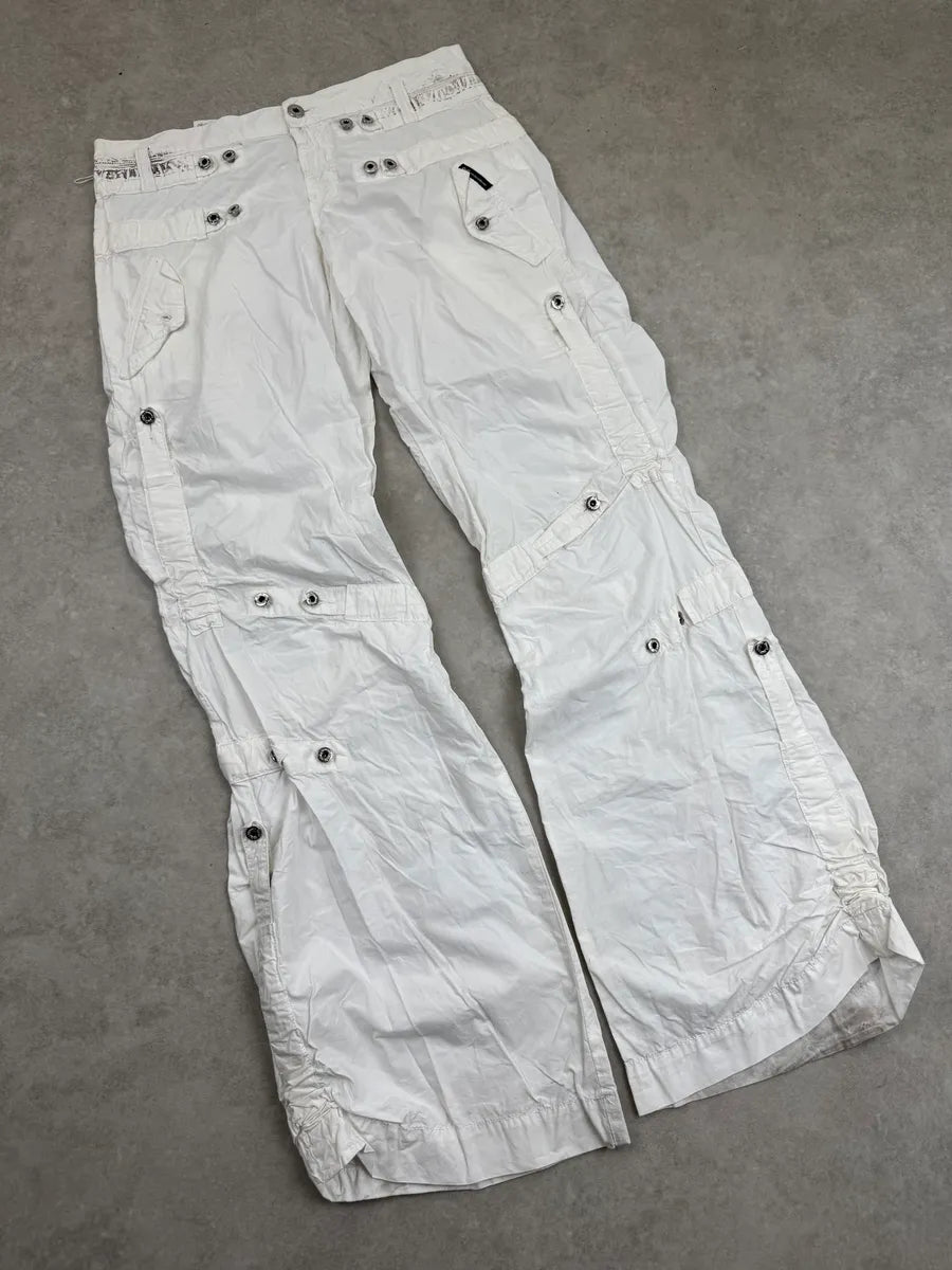 SS2004 Dolce & Gabbana White  Multi-Pocket Cargo Pants rgDrBMVM 5