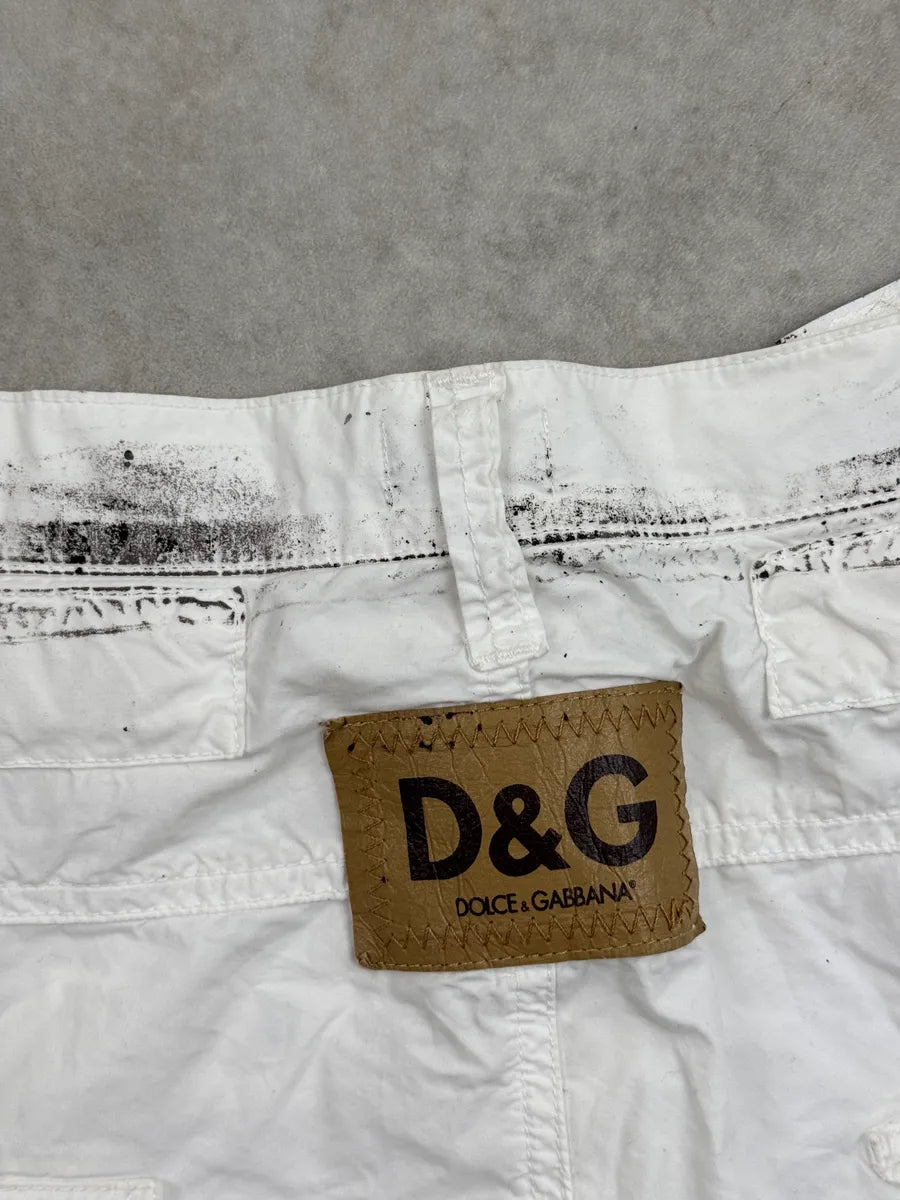 SS2004 Dolce & Gabbana White  Multi-Pocket Cargo Pants rgDrBMVM 10