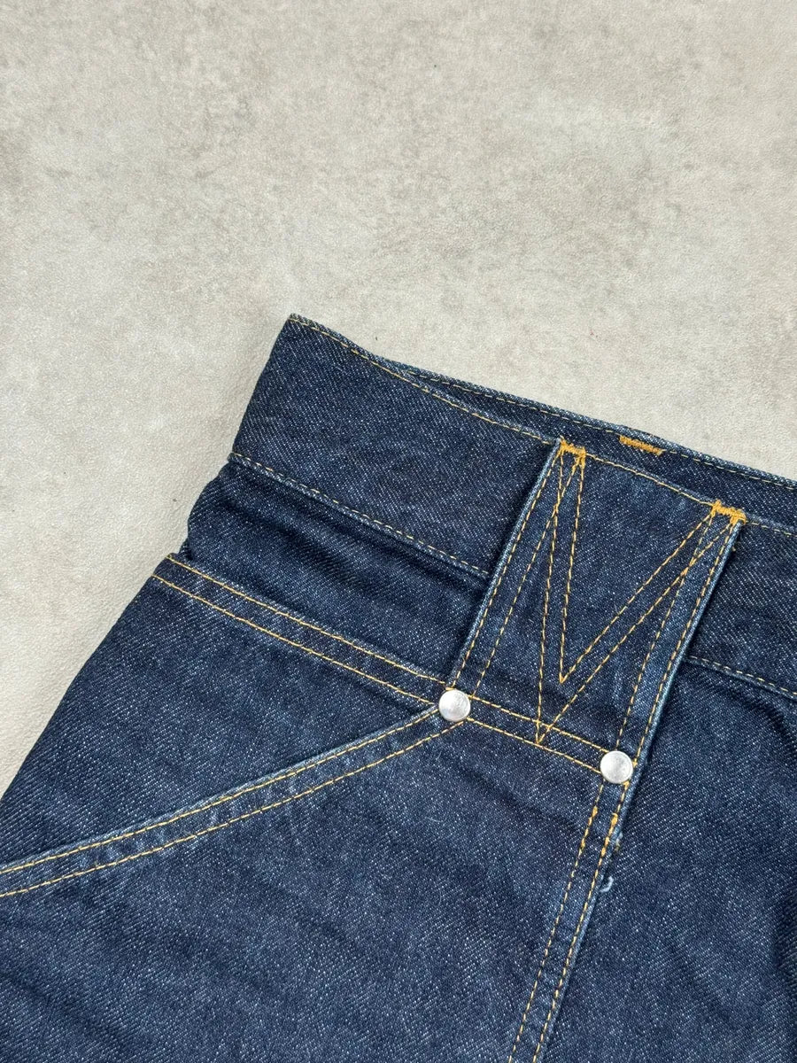 SS2021 Bottega Veneta Dark Indigo Denim Carpenter Pocket Straight Leg Jeans IiDrIcXT 10