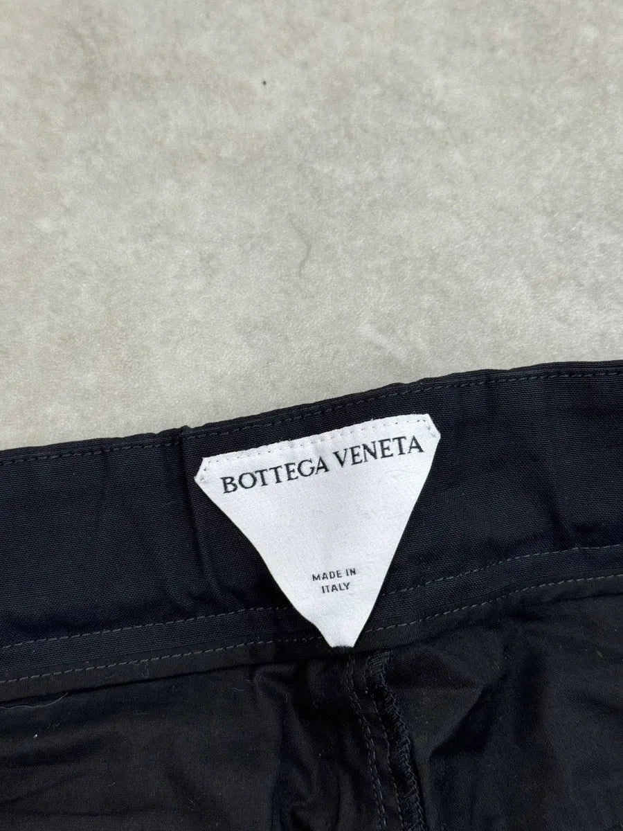 SS2021 Bottega Veneta Black Adjustable Waist Multi-Zip Straight Pants rCkIMJxH 13