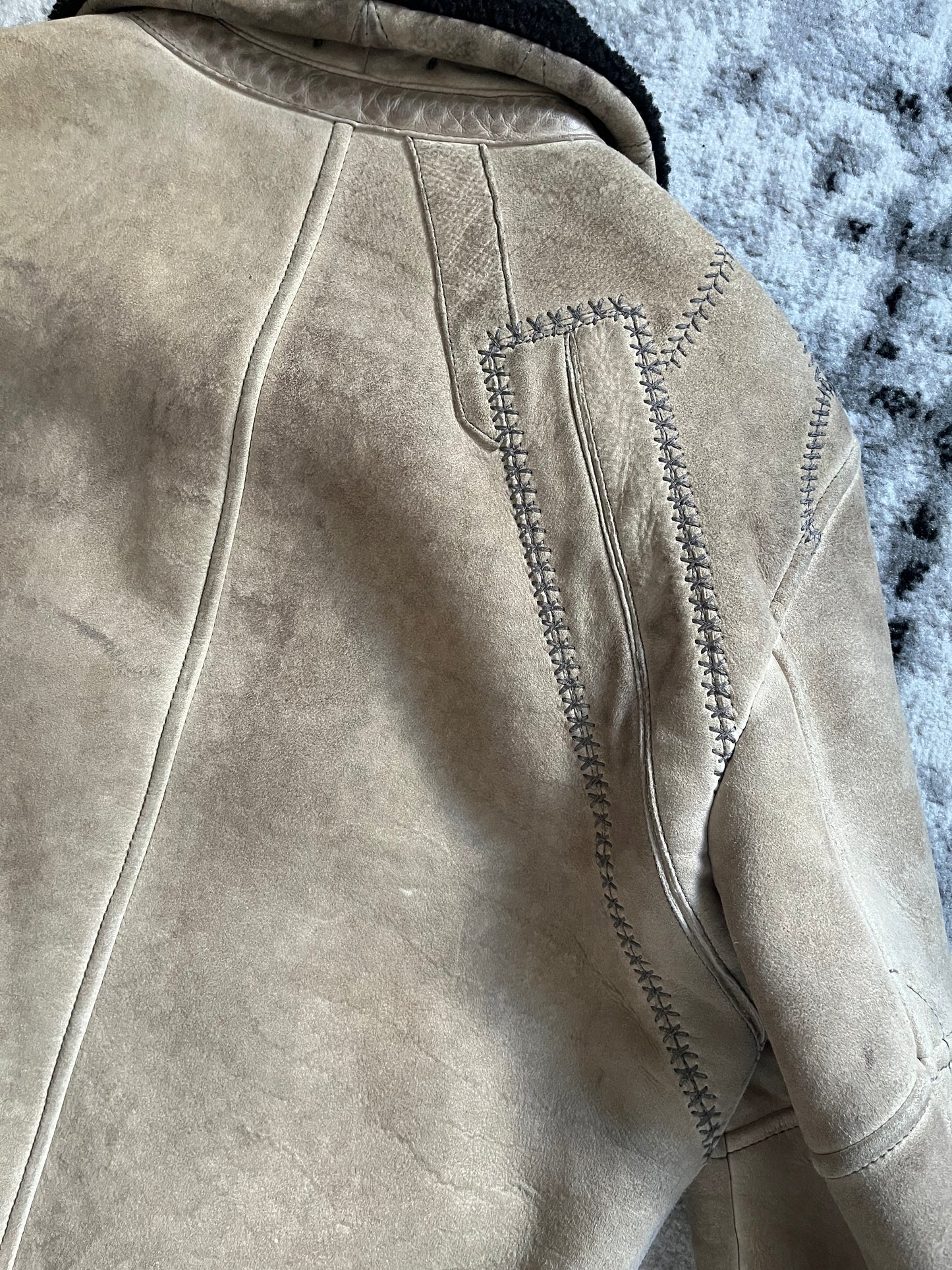 90s Fendi Couture Opulence Blend Leather Jacket (M)