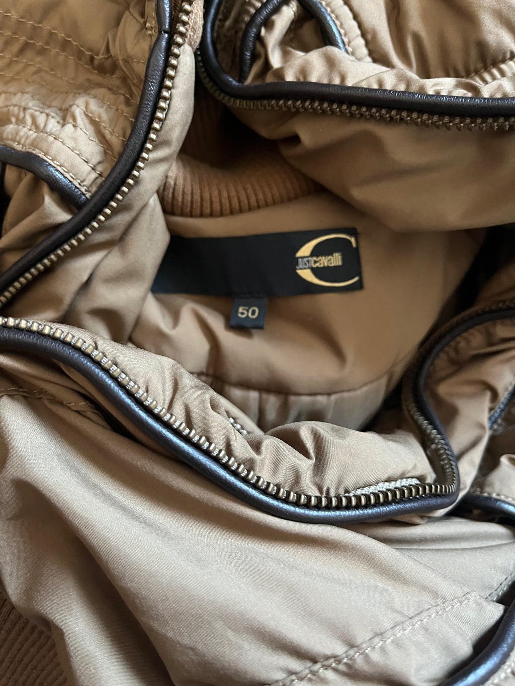 AW2005 Just Cavalli 工装枪实用驼色夹克 (M/L)