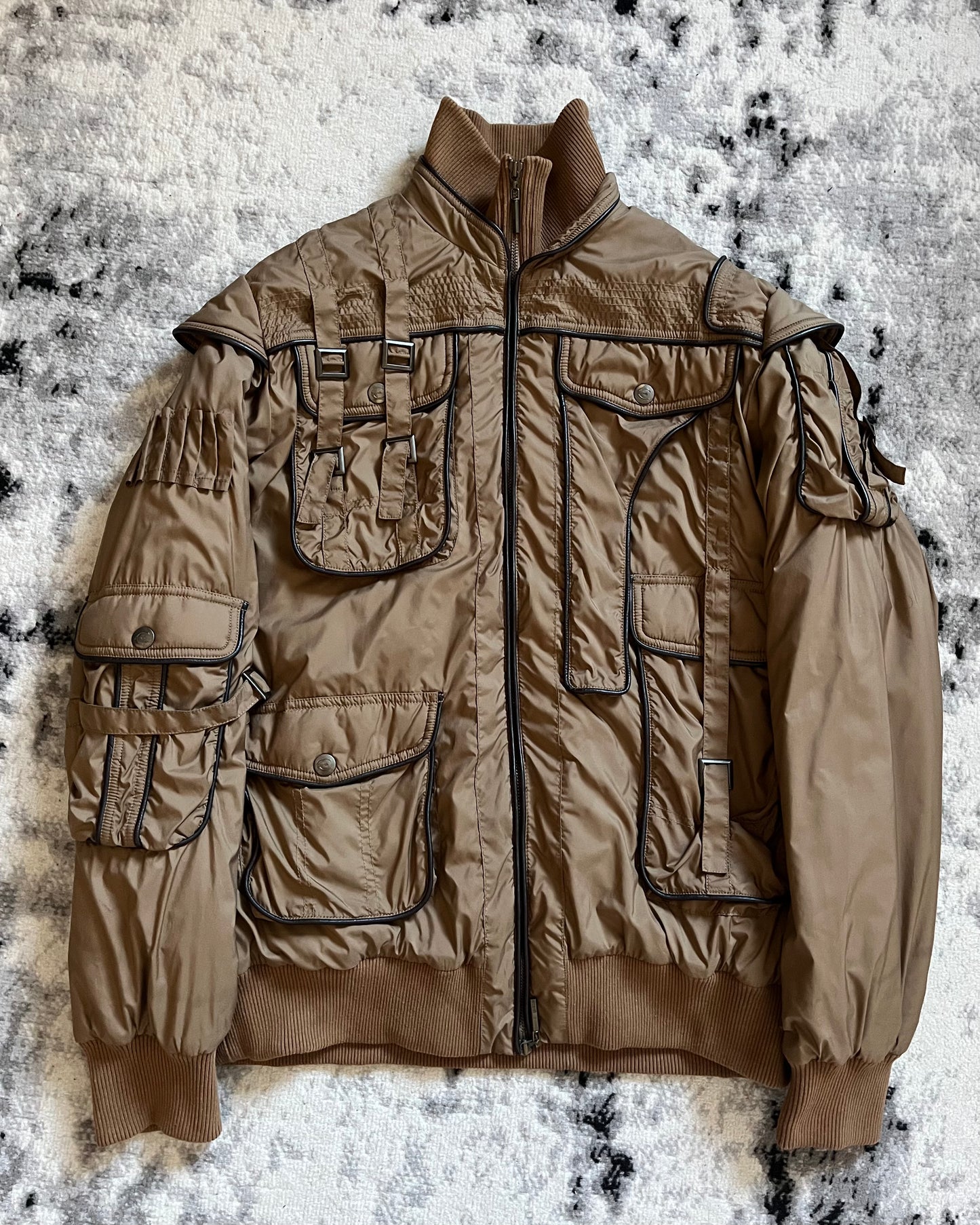 AW2005 Just Cavalli Cargo Gun Utility Camel Jacket (M/L)