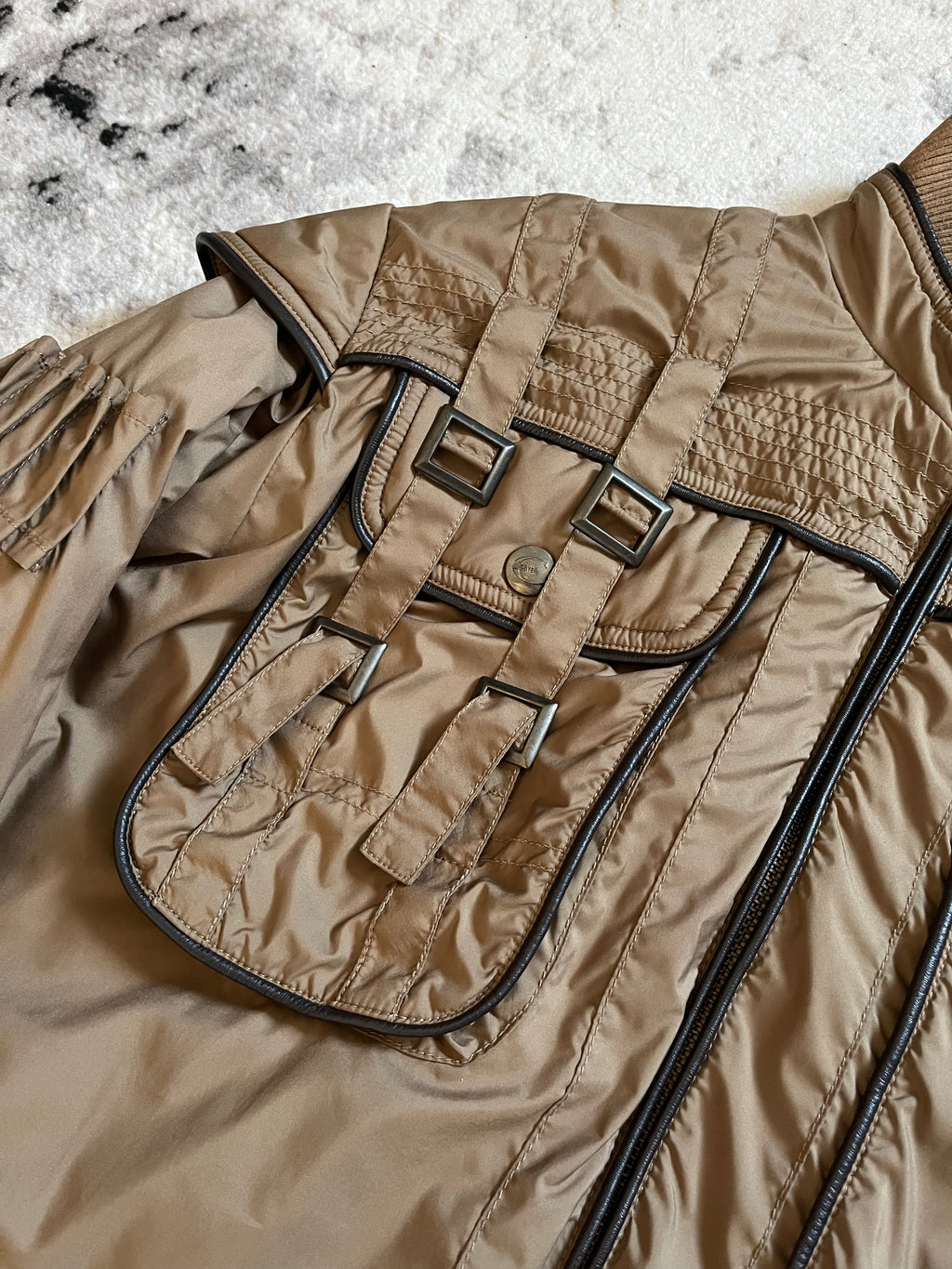 AW2005 Just Cavalli 工装枪实用驼色夹克 (M/L)