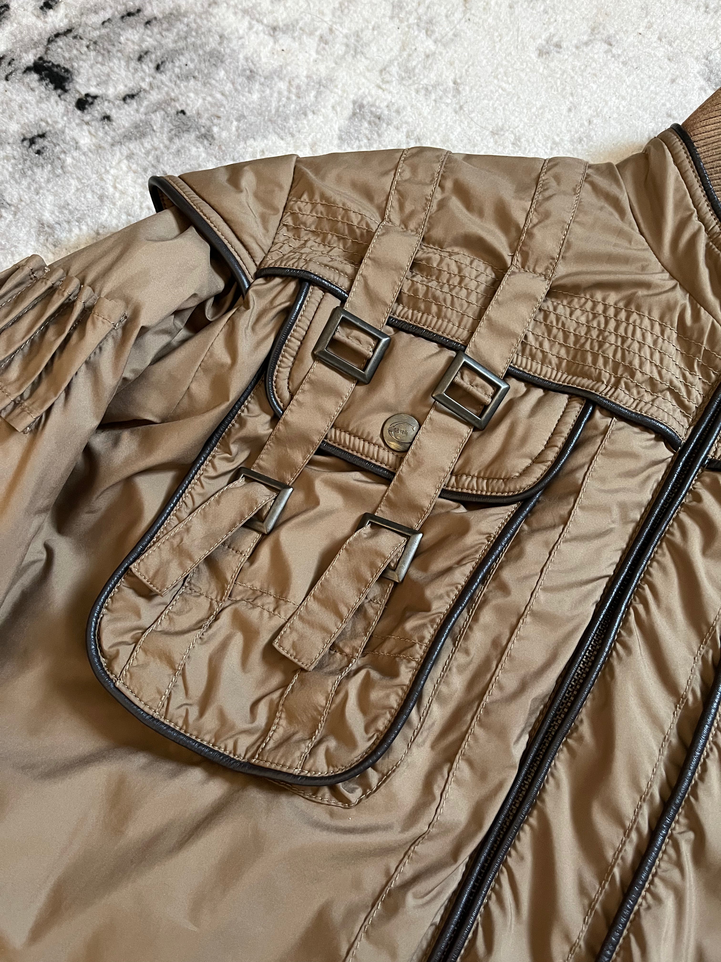 AW2005 Just Cavalli 工装枪实用驼色夹克 (M/L)